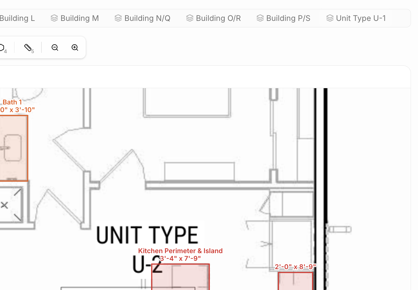 Drawing surfaces on a plan in Stone Takeoff